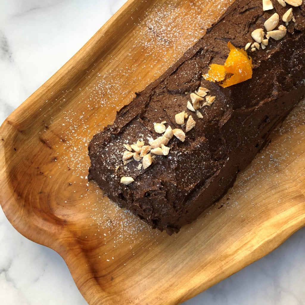 BÛCHE ORANGE ET CHOCOLAT NOIR - Les Savoureux