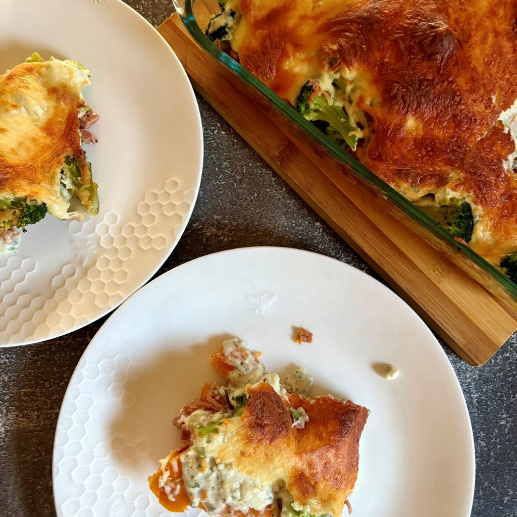 Lasagne de jambon et courge butternut (sans pâtes) - Les Savoureux