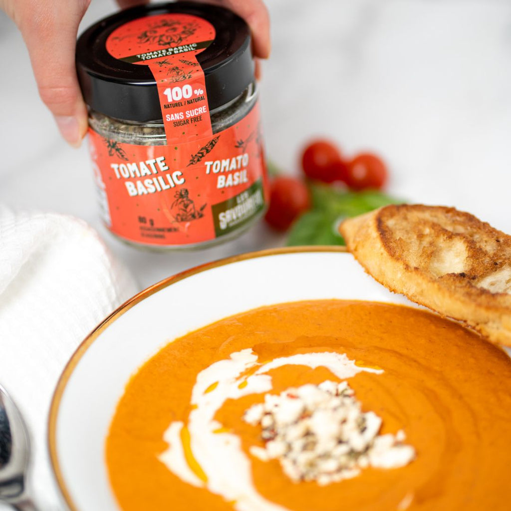 Potage de tomates rôties au four – Les Savoureux - Les Savoureux