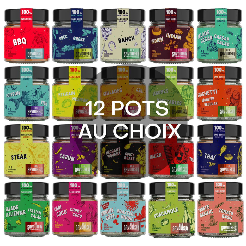 LA COLLECTION - 12 gros pots de ton choix - Les Savoureux