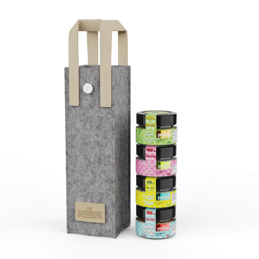 GIFT BAG – 4 FLAVORED SEA SALTS