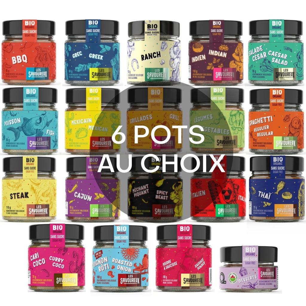 Boite à ton goût ! 6 gros pots de ton choix - Les Savoureux