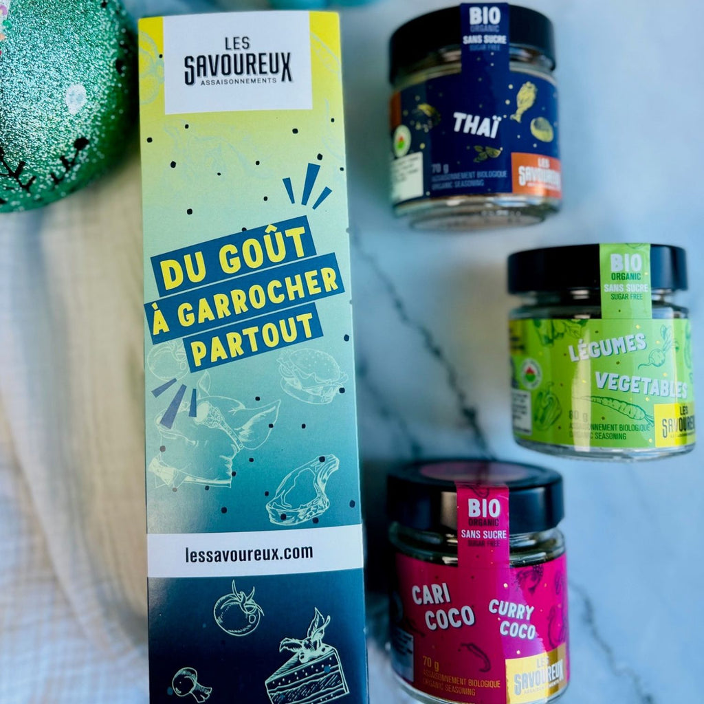 BOITE - CADEAU - 3 gros pots au choix - Les Savoureux