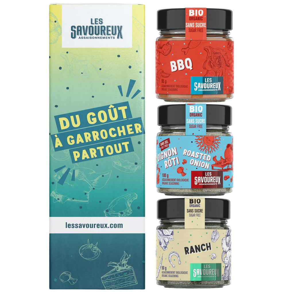 BOITE - CADEAU - 3 gros pots au choix - Les Savoureux