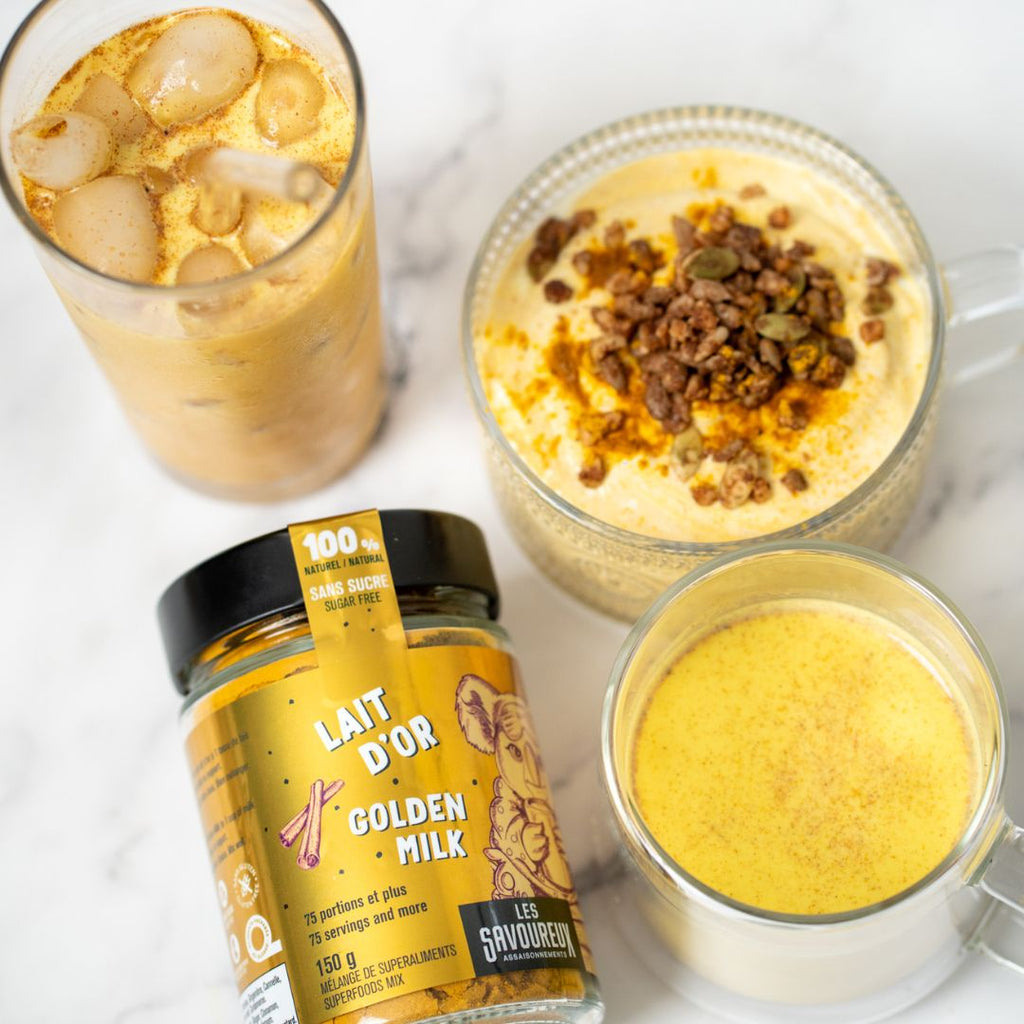 LAIT D'OR - MÉLANGE DE SUPERALIMENTS - 75 PORTIONS ET PLUS - Les Savoureux