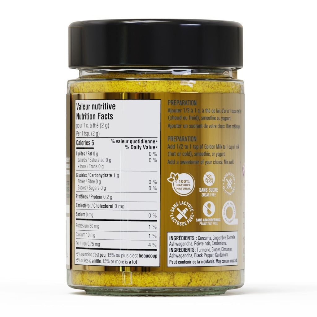 LAIT D'OR - MÉLANGE DE SUPERALIMENTS - 75 PORTIONS ET PLUS - Les Savoureux