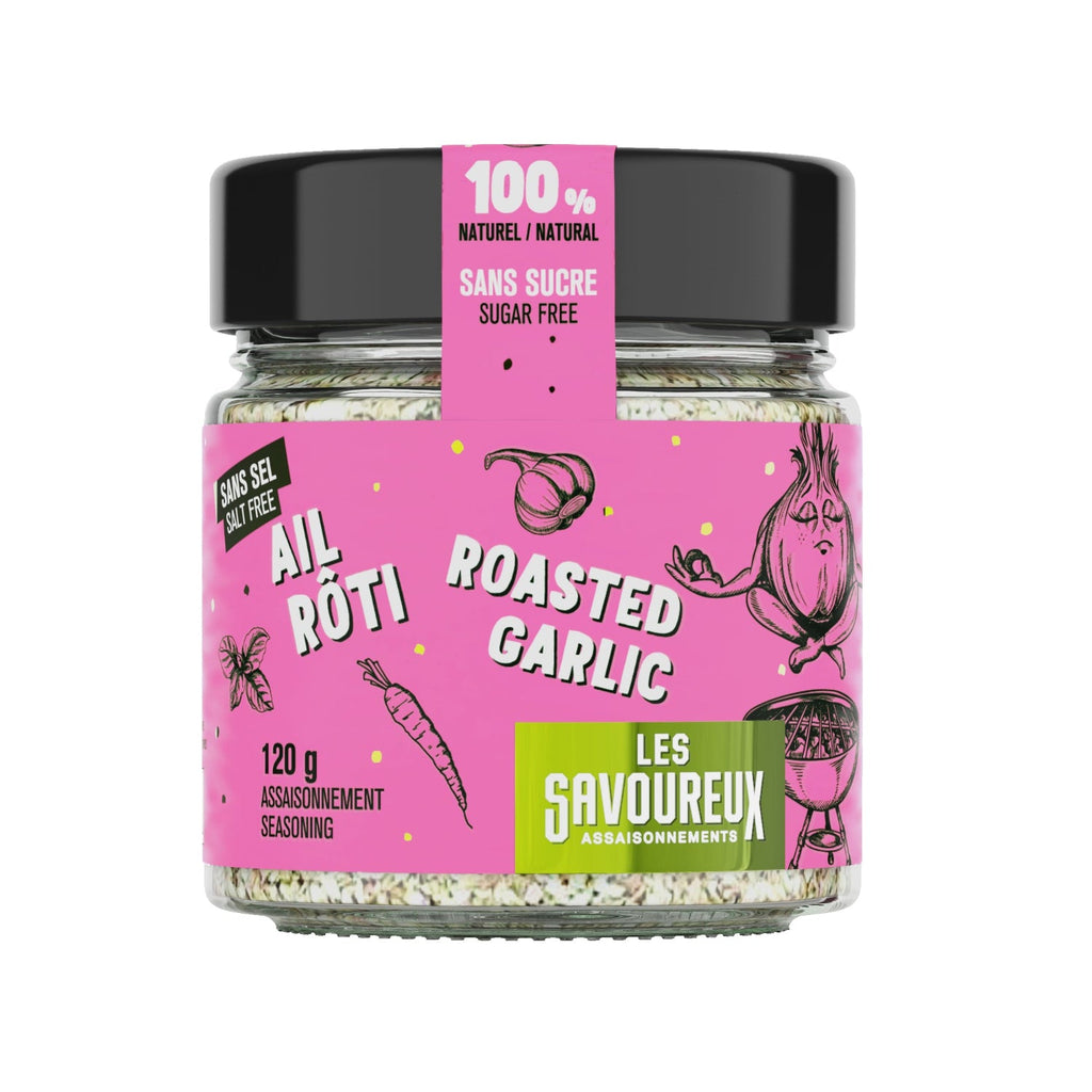 NOUVEAU - AIL RÔTI - Épices et Assaisonnements 120 gr - Les Savoureux