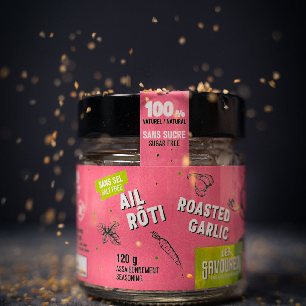 NOUVEAU - AIL RÔTI - Épices et Assaisonnements 120 gr - Les Savoureux