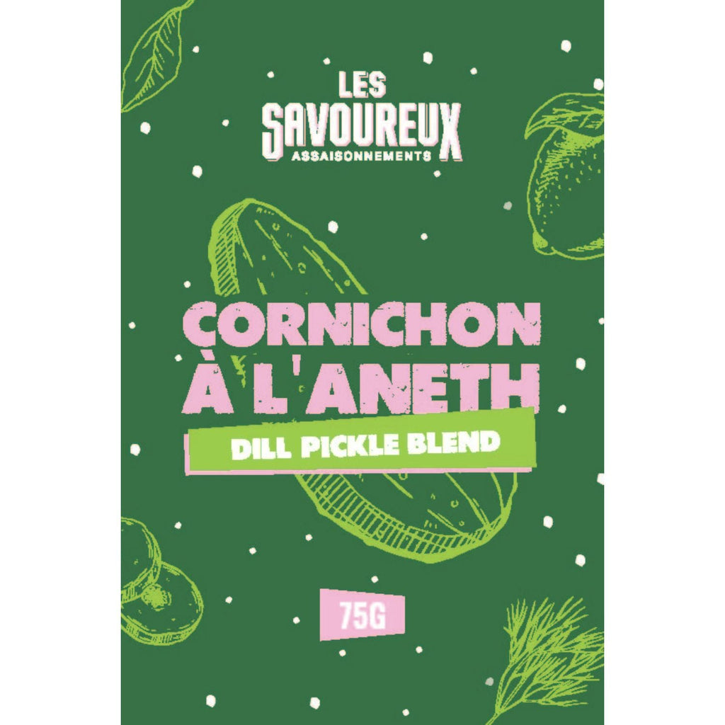 NOUVEAU - Mélange CORNICHON À L'ANETH - Édition limitée - épices et assaisonnements 75 gr - Les Savoureux