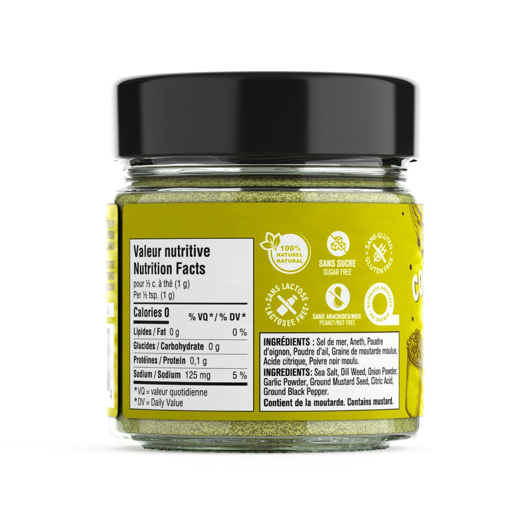 NOUVEAU - Mélange CORNICHON À L'ANETH - Épices et Assaisonnements 110 gr - Les Savoureux