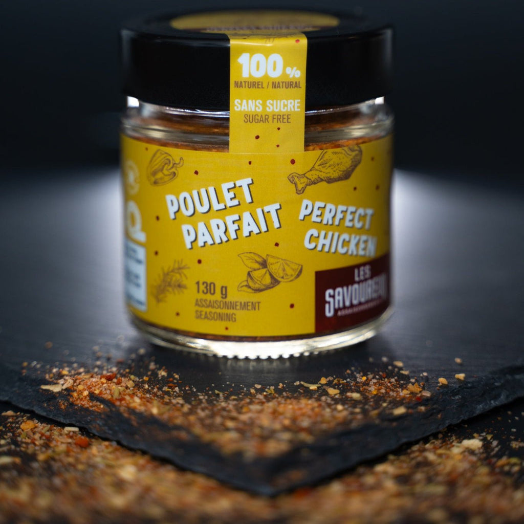 NOUVEAU - Mélange POULET PARFAIT - Épices et assaisonnement - 130g - Les Savoureux