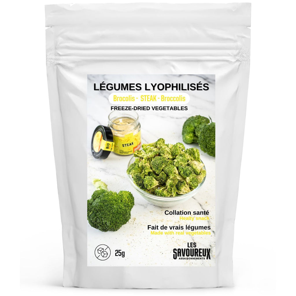 **NOUVEAU PRODUIT** LÉGUMES LYOPHILISÉS | BROCOLIS CROUSTILLANT STEAK - Les Savoureux