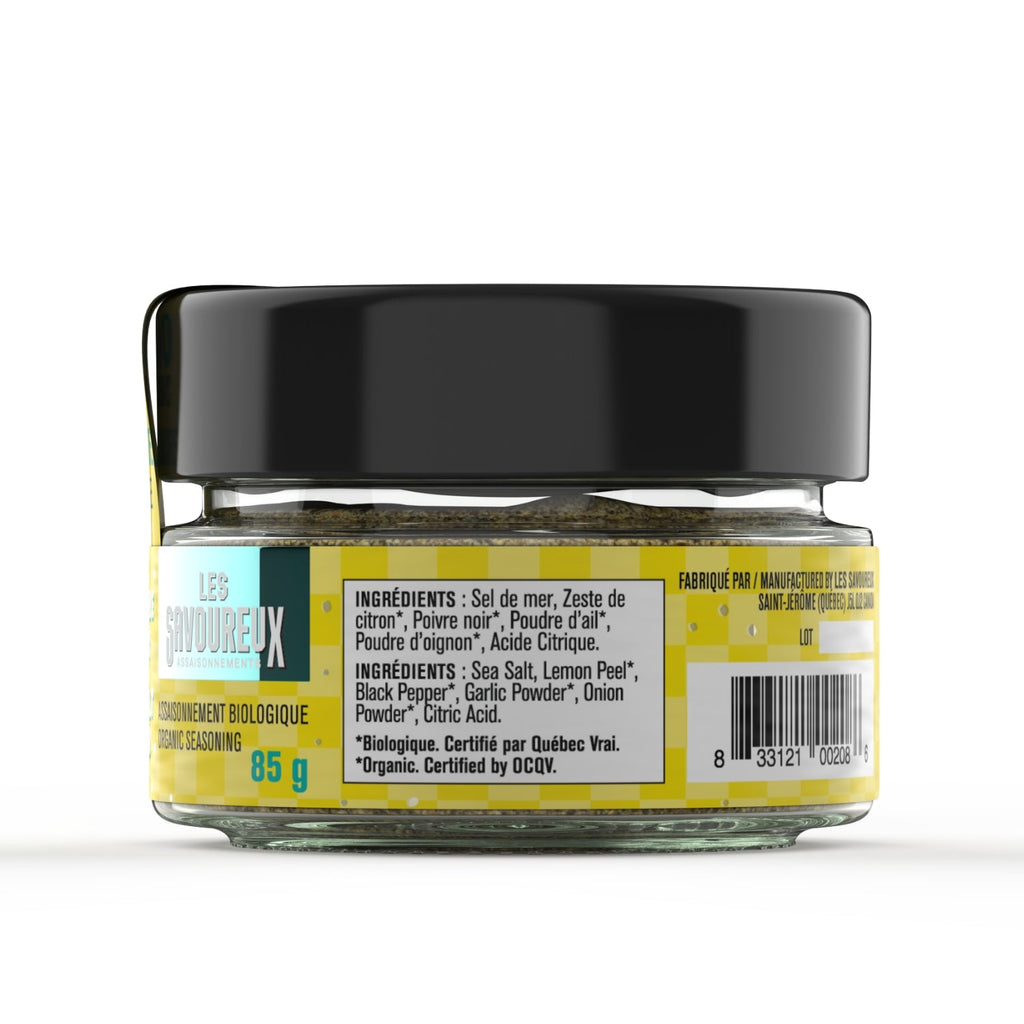 SEL & POIVRE AU CITRON BIOLOGIQUE - 85g - Les Savoureux