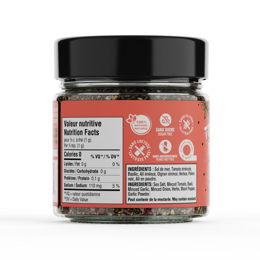 VRAC - TOMATE - BASILIC 150G - Les Savoureux