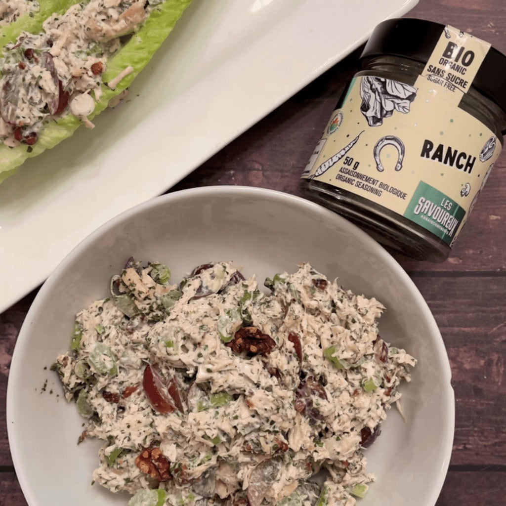 Ranch Les Savoureux 100% naturel, Sans sucre, Sans gluten, Sans lactose, Sans noix ni arachides - Fait au Québec, Canada