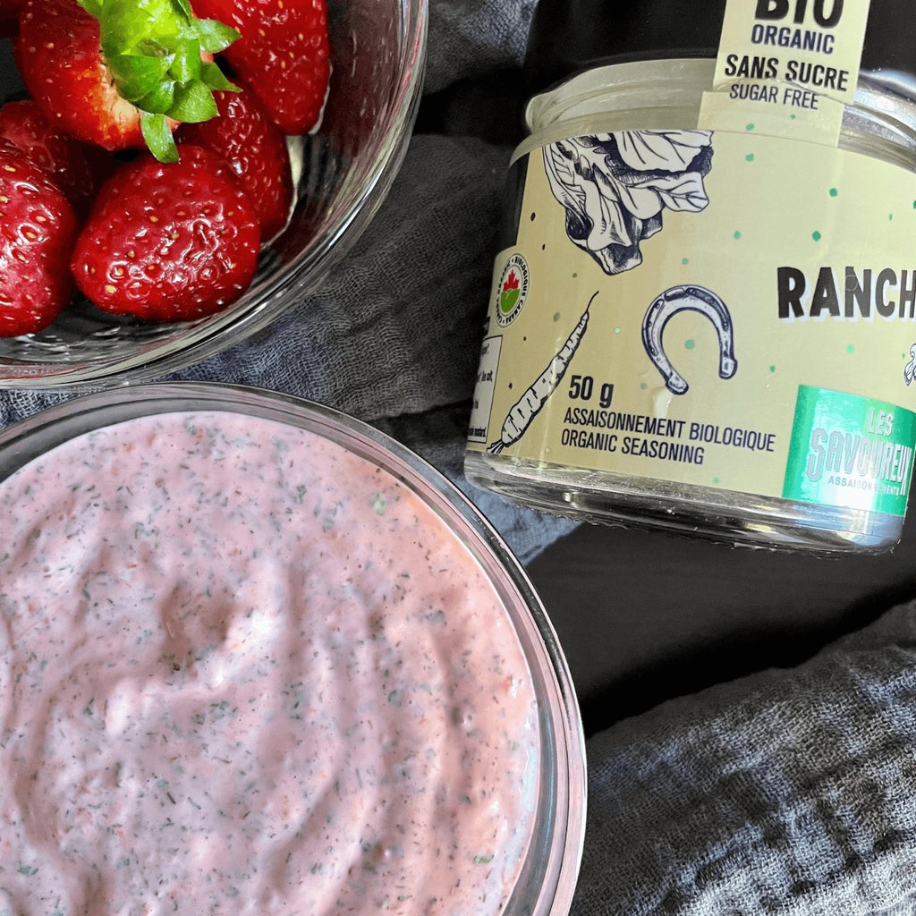 Ranch Les Savoureux 100% naturel, Sans sucre, Sans gluten, Sans lactose, Sans noix ni arachides - Fait au Québec, Canada