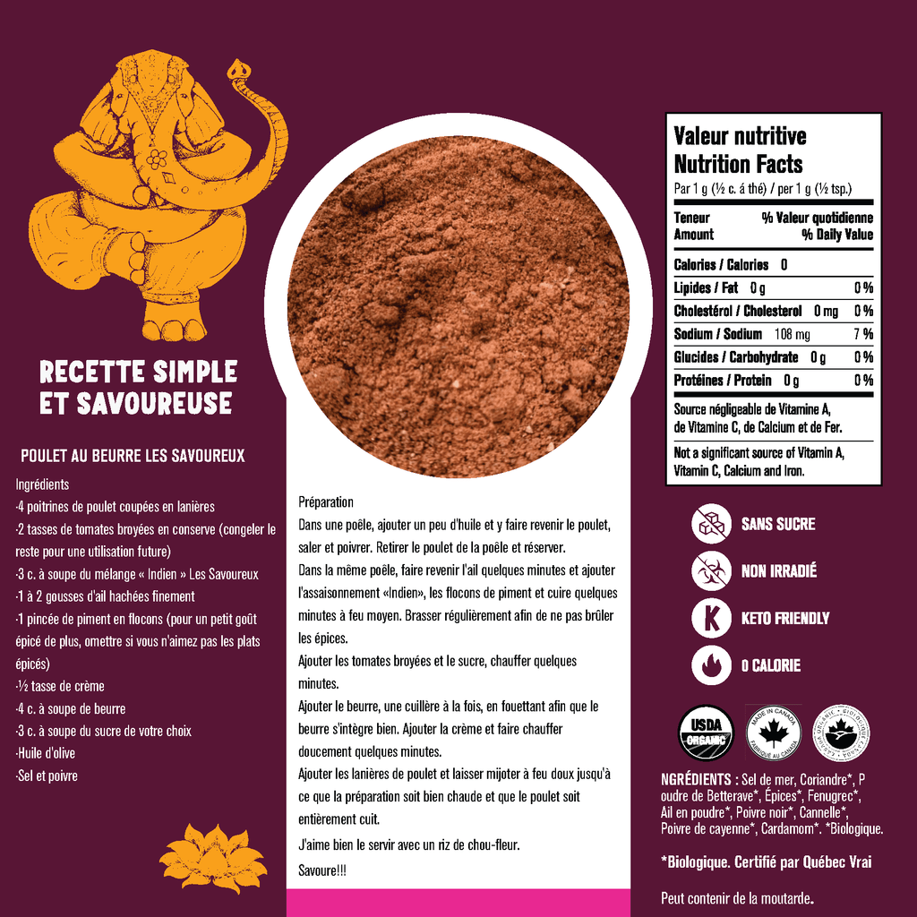 Indien - 65g - Les Savoureux