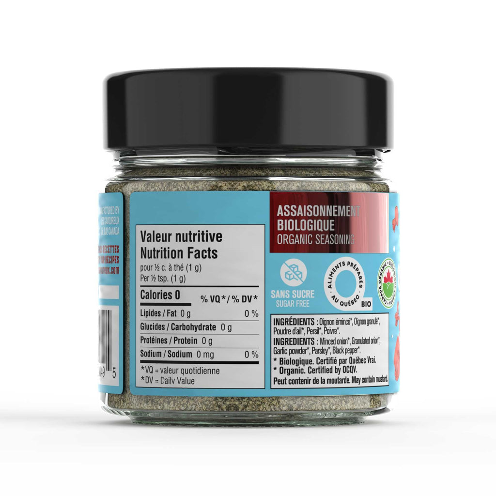 OIGNON RÔTI - épices biologiques, sans sel 100g - Les Savoureux
