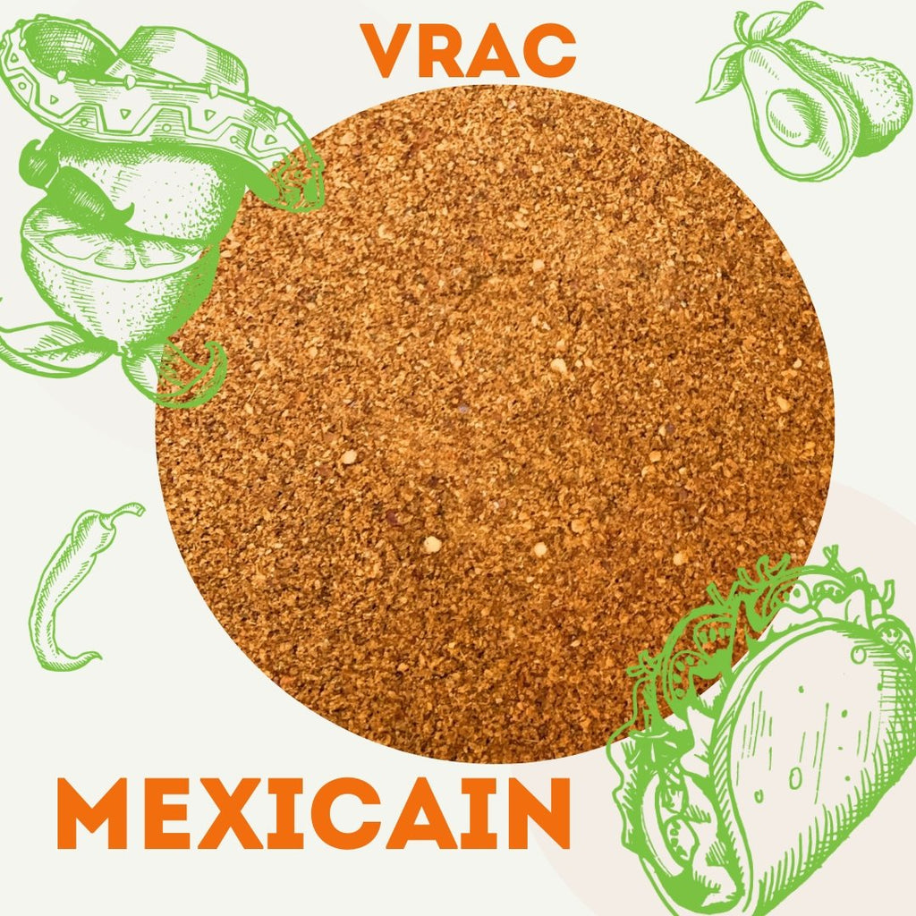 VRAC - Assaisonnement Mexicain 200g - Épices Bio et Sans Sucre - Les Savoureux